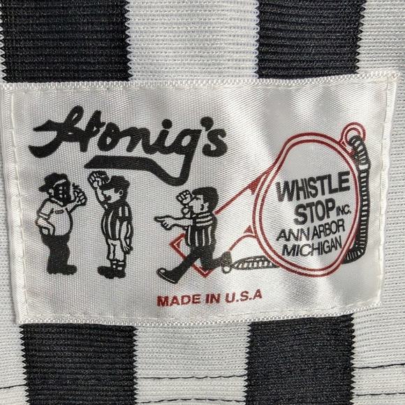 Vtg Honigs Whistle Stop Referee Shirt Mens Extra Large Tall Jersey Made in USA - Picture 4 of 8